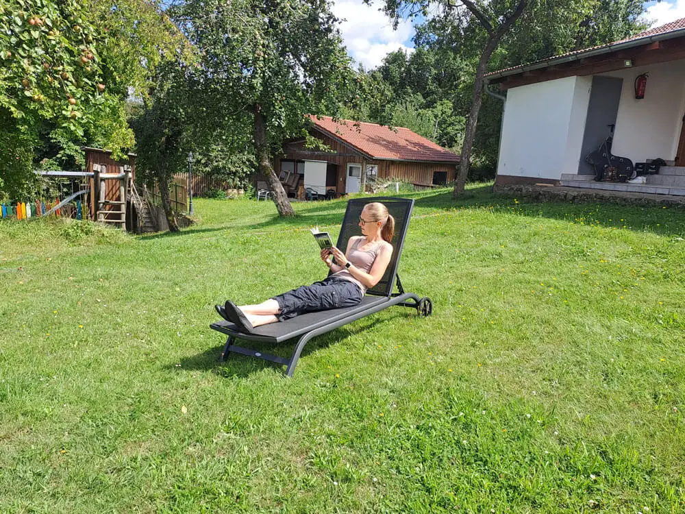 Entspannen auf der Liegewiese